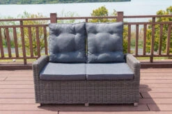 OUTFLEXX Dining 2-Sitzer Sofa, Grau, Polyrattan, 148 X 83 X 110 Cm, Stufenlos Verstellbar -Garden Ease Wohnen Verkaufe 9 18912.jpg