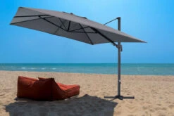 OUTFLEXX Ampelschirm, Anthrazit/grau, Alu/Polyester, 350x350cm, Inkl. Plattenständer -Garden Ease Wohnen Verkaufe 9 20363.jpg